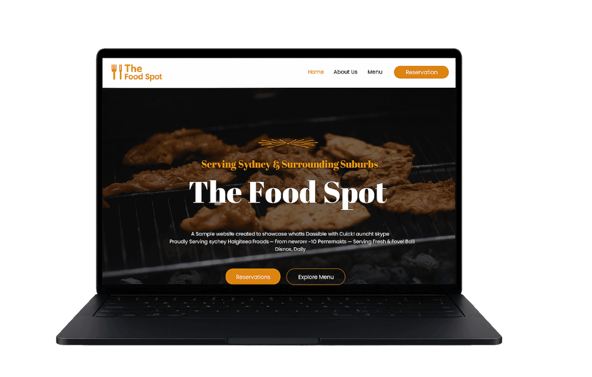 QuickLaunch Food Template Demo